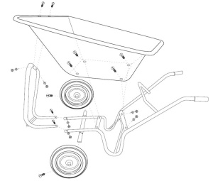 KOTTIKÄRRY 160L 2-RENKAINEN 2