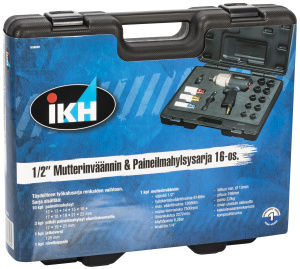 MUTTERINVÄÄNNIN & PAINEILMAHYLSYSRJ 1/2"814NM 16OS 2