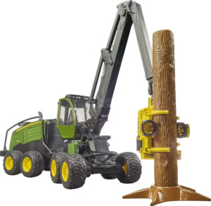 John Deere 1270G -metsäharvesteri puunrungolla 2
