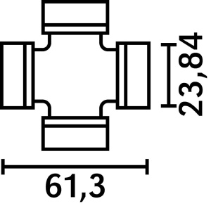 RISTIKKO W2200 23,8X61,3MM 2