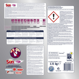 Sun PF.All in1 Extra Power 175kpl Koneastianpesutabletit 2