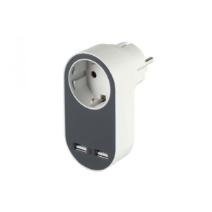 Tarmo haaroitin 2xUSB+Schuko 3