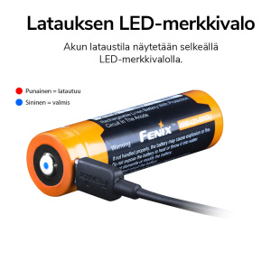 Akkuparisto Fenix ARB-L21-5000U 21700 USB 2