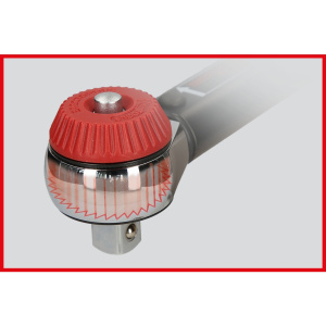 1/2" Räikkä-vääntömomenttiavain, kääntöpää, 40-200 Nm, ERGOTORQUE®precision 4