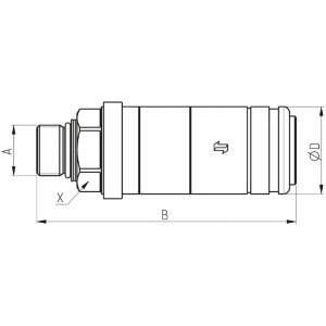 PIKALIITIN RUNKO 1/2 BSP PUSH-PULL FASTER 3