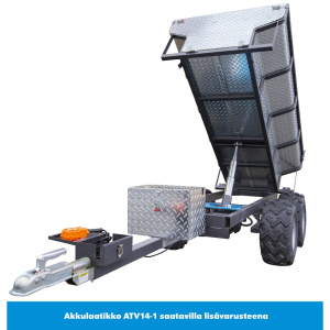 MÖNKIJÄN KIPPIKÄRRY MAX. 1400KG SÄHKÖHYDRAULINEN 4