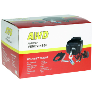 VENEVINSSI 12V / 350W 1587KG KAUKO-OHJAIN 2