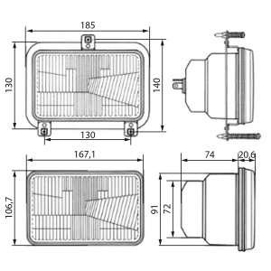 AJOVALON UMPIO SUORAKAIDE H4 FO 5165824 2