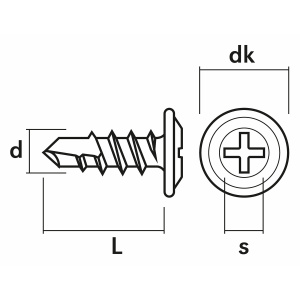 OHUTLEVY PORARUUVI 4,2X13MM 50KPL 3