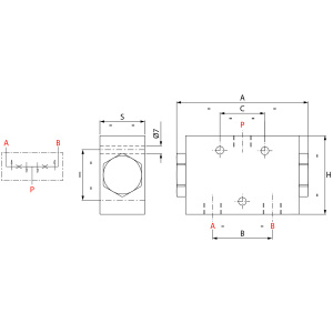 JAKOVENTTIILI 1/2 + 2X3/8 DFL 60-80L 250BAR 2