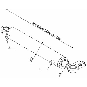 HYDRAULISYLINTERI 70X40X250 2