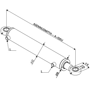 HYDRAULISYLINTERI 80X50X600 2