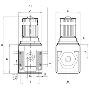 PNEUMATIIKKA SÄÄDIN 1/4 SY1 R04 0-12BAR SYNTESI 3