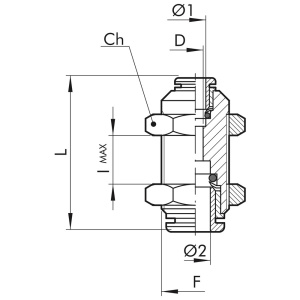 PISTOLIITIN 5MM LÄPIVIENTILIITIN R10 2
