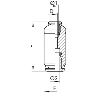 PISTOLIITIN 6MM SUORA JATKOLIITIN R3 IP 2