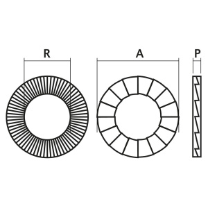 ALUSLAATTA M8 (5/16") 20PR DELTA N-L 2