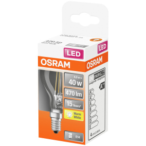 LED STAR CLASSIC P KIRKAS 40 NON-DIM 4W/827 E14 2