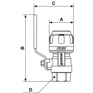 PALLOVENTTIILI 20MM-G1/2 SK PPS1 2