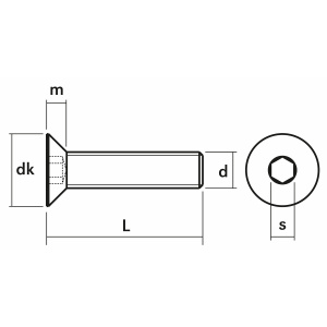 KUUSIOKOLORUUVI M16 10.9 UPPO DIN7991 2