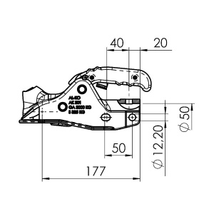 KUULAKYTKIN 3000KG AK301 50MM PYÖREÄ 2