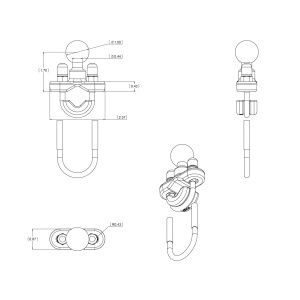 Ram Mounts KIINNIKE B TANGOLLE U-LENKKI 3