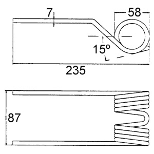 KELAPÖYHIMEN PIIKKI NOKKA 235X87X7 2
