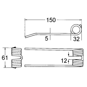 NOUKINVAUNUN PIIKKI KRONE 145X62X5mm 2