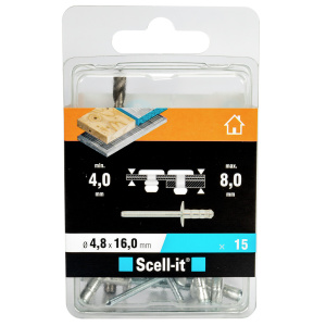 VETONIITTI 4,8X16MM 15KPL ALU MU.SK.LEV. 4-8MM 100 2
