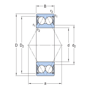 VIISTOKUULALAAKERI 30X72X30,2 SKF 2