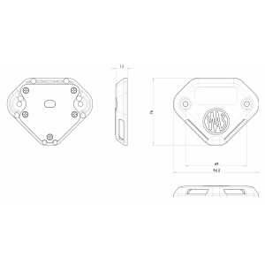 PERÄLAUDAN LED-VAROITUSVILKKU 12-24V 2