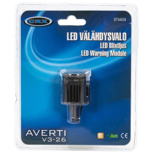 LED VÄLÄHDYSVALO PYÖREÄ AVERTI V3-26 2