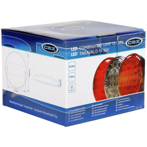 TAKAVALO LED 10-30V PYÖREÄ 2