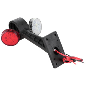 ÄÄRIVALO LED PUNAINEN/VALKOINEN 9-30V 45 3