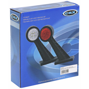ÄÄRIVALO LED PUNAINEN/VALKOINEN 9-30V 45 4