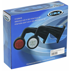 ÄÄRIVALO LED PUNAINEN/VALKOINEN 9-30V 90 3
