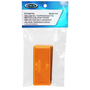 HEIJASTIN 96X42MM KELTAINEN TARRALLA 2KPL 2