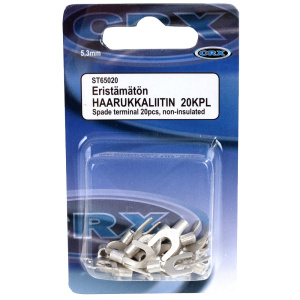 HAARUKKALIITIN ERISTÄMÄTÖN 5,3MM 20KPL 2