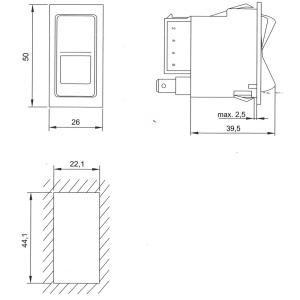 KATKAISIN VAROITUS 12V 5