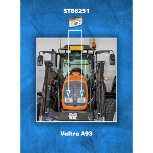 AJOVALO LED Esim Valtra T151, A93, N143, 155X90MM 4