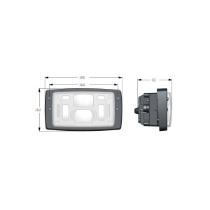 AJOVALO LED UPOTETTAVA 155X95MM 2
