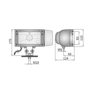 AJOVALO VASEN H4 110X254MM 3