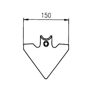 S-PIIKIN KÄRKI 150MM R-30MM HANHENJALKA 2