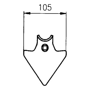 S-PIIKIN KÄRKI 105MM R-36MM HANHENJALKA 2