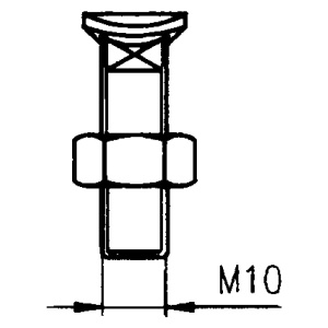 S-PIIKIN KÄRJEN PULTTI JA MUTTERI M10X38 2