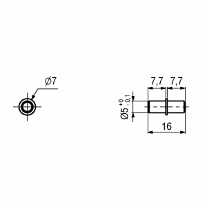 HYLLYKANNATIN 16X5X5MM 12KPL SINKITTY 2