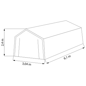 AUTOTALLI 3X6X2,4 195G/M2 HARMAA 3