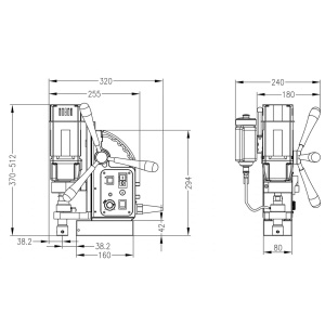 EUROBOOR ECO32T Magneettiporakone max. 32mm 4
