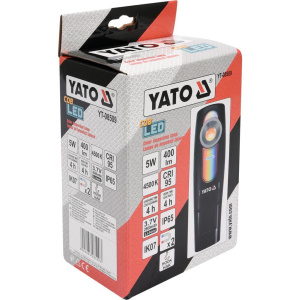 # YATO Colour Match tarkastusvalo 5W 400lm USB Led 5