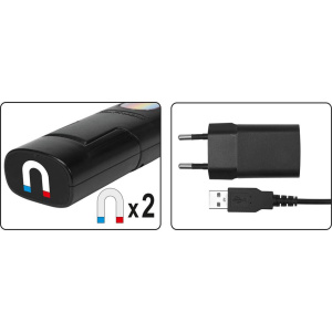 # YATO Colour Match tarkastusvalo 5W 400lm USB Led 7