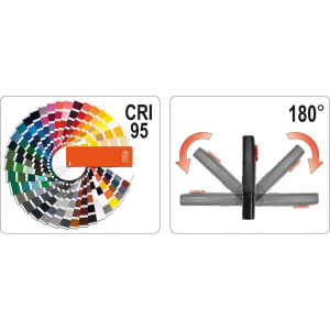 # YATO Colour Match tarkastusvalo 5W 400lm USB Led 8